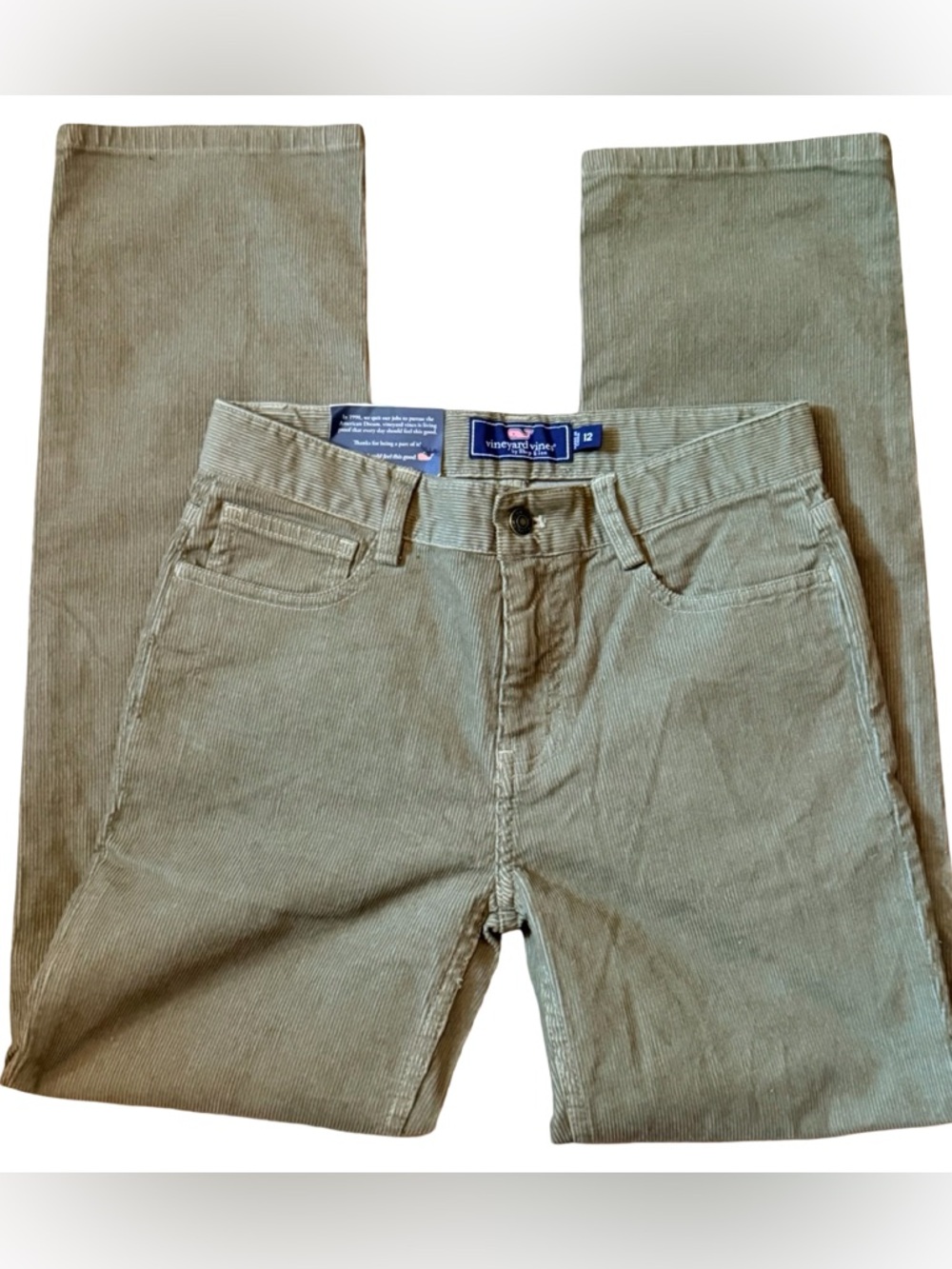 Vineyard Vines Boys Classic Fit Corduroy Pants | NWT Size 12